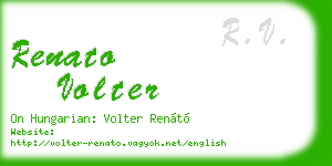 renato volter business card