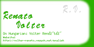 renato volter business card